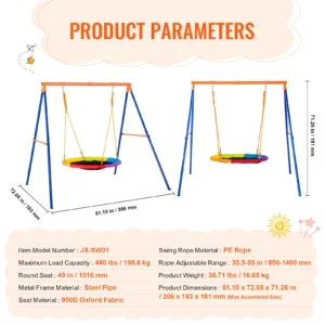 Saucer Seat Swing Set