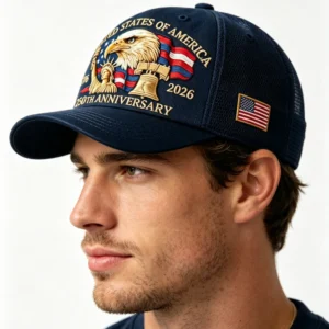 American 250th  Eagle Print Baseball Cap