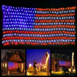 LED Net Light American Flag